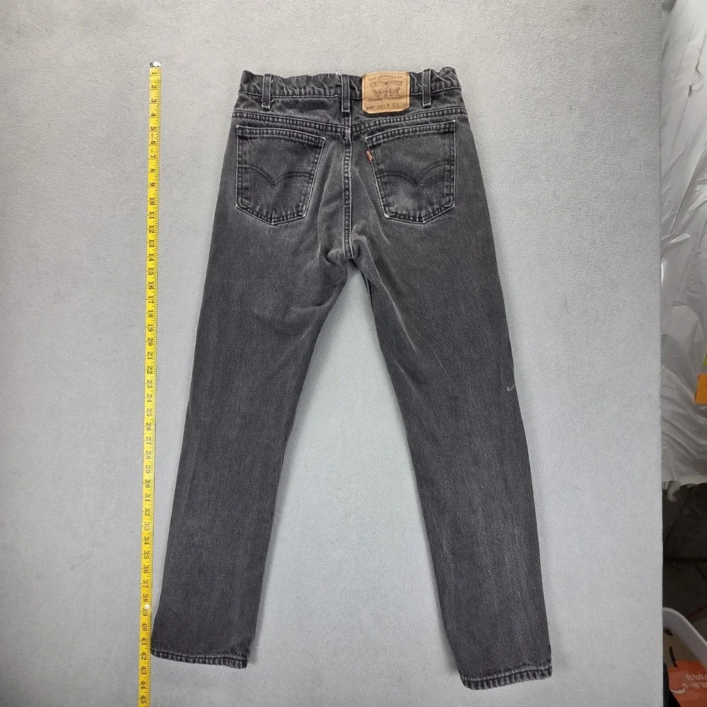 VTG Levis 505 Jeans Mens Gray Med Wash Straight‎ Denim Zip Fly USA Fits 29x29